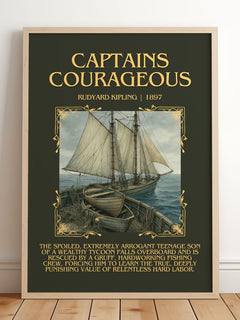 Captains Courageous Minimalist Book Poster by Rudyard Kipling – image 2