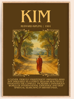 Kim Minimalist Book Poster by Rudyard Kipling – image 1