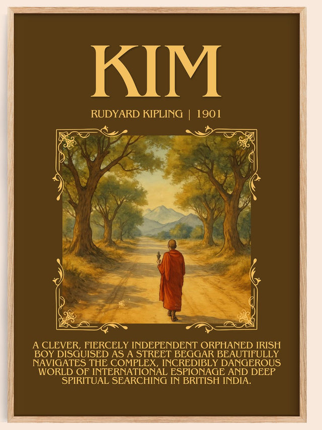 Kim Minimalist Book Poster by Rudyard Kipling