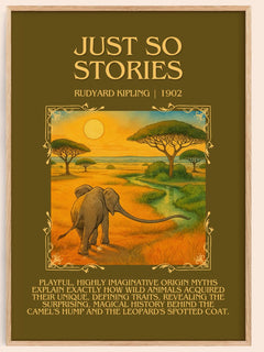 Just So Stories Minimalist Book Poster by Rudyard Kipling – image 1