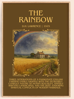 The Rainbow Minimalist Book Poster by D.H. Lawrence – image 1