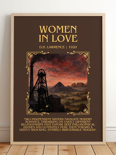 Women In Love Minimalist Book Poster by D.H. Lawrence – image 2