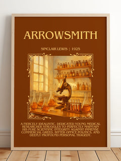 Arrowsmith Minimalist Book Poster by Sinclair Lewis – image 2
