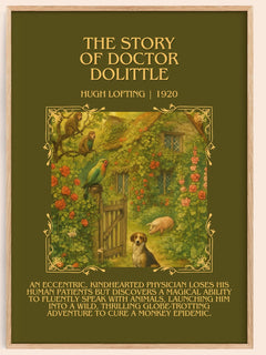 The Story Of Doctor Dolittle Minimalist Book Poster by Hugh Lofting – image 1