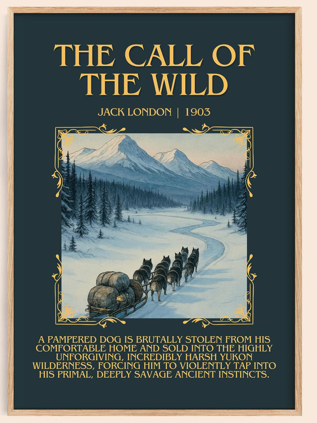 The Call Of The Wild Minimalist Book Poster by Jack London