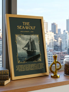 The Sea-Wolf Minimalist Book Poster by Jack London – image 3