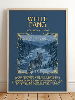 White Fang Minimalist Book Poster by Jack London – image 2