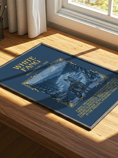 White Fang Minimalist Book Poster by Jack London – image 4