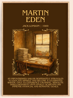 Martin Eden Minimalist Book Poster by Jack London – image 1
