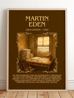 Martin Eden Minimalist Book Poster by Jack London – image 2