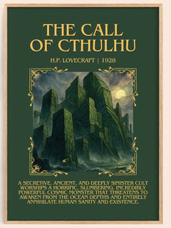 The Call Of Cthulhu Minimalist Book Poster by H.P. Lovecraft – image 1