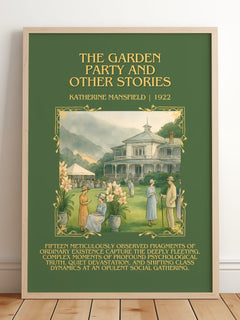 Garden Party And Other Stories Minimalist Book Poster by K. Mansfield – image 2