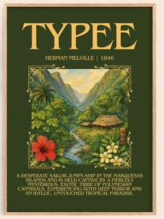 Typee Minimalist Book Poster by Herman Melville – image 1
