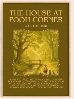 The House At Pooh Corner Minimalist Book Poster by A.A. Milne – image 1