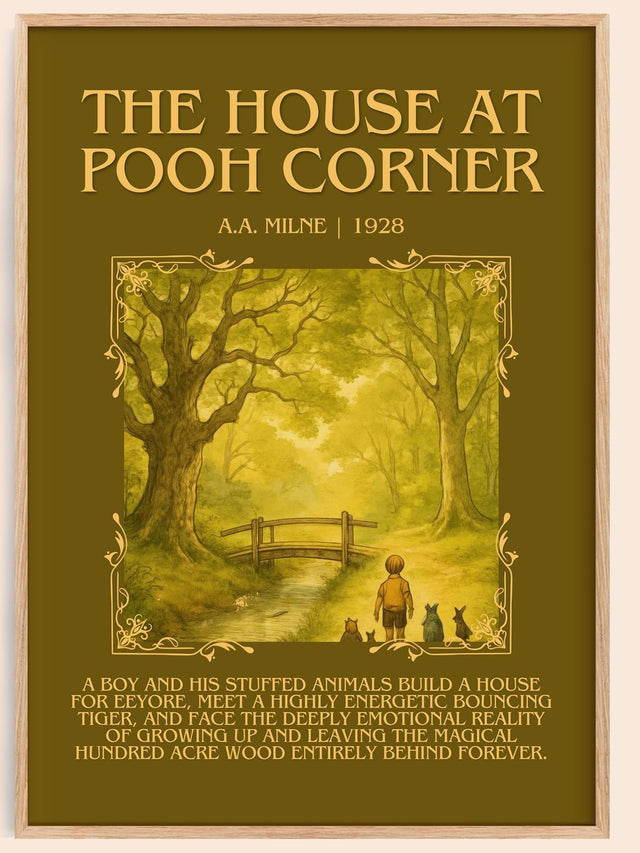 The House At Pooh Corner Minimalist Book Poster by A.A. Milne