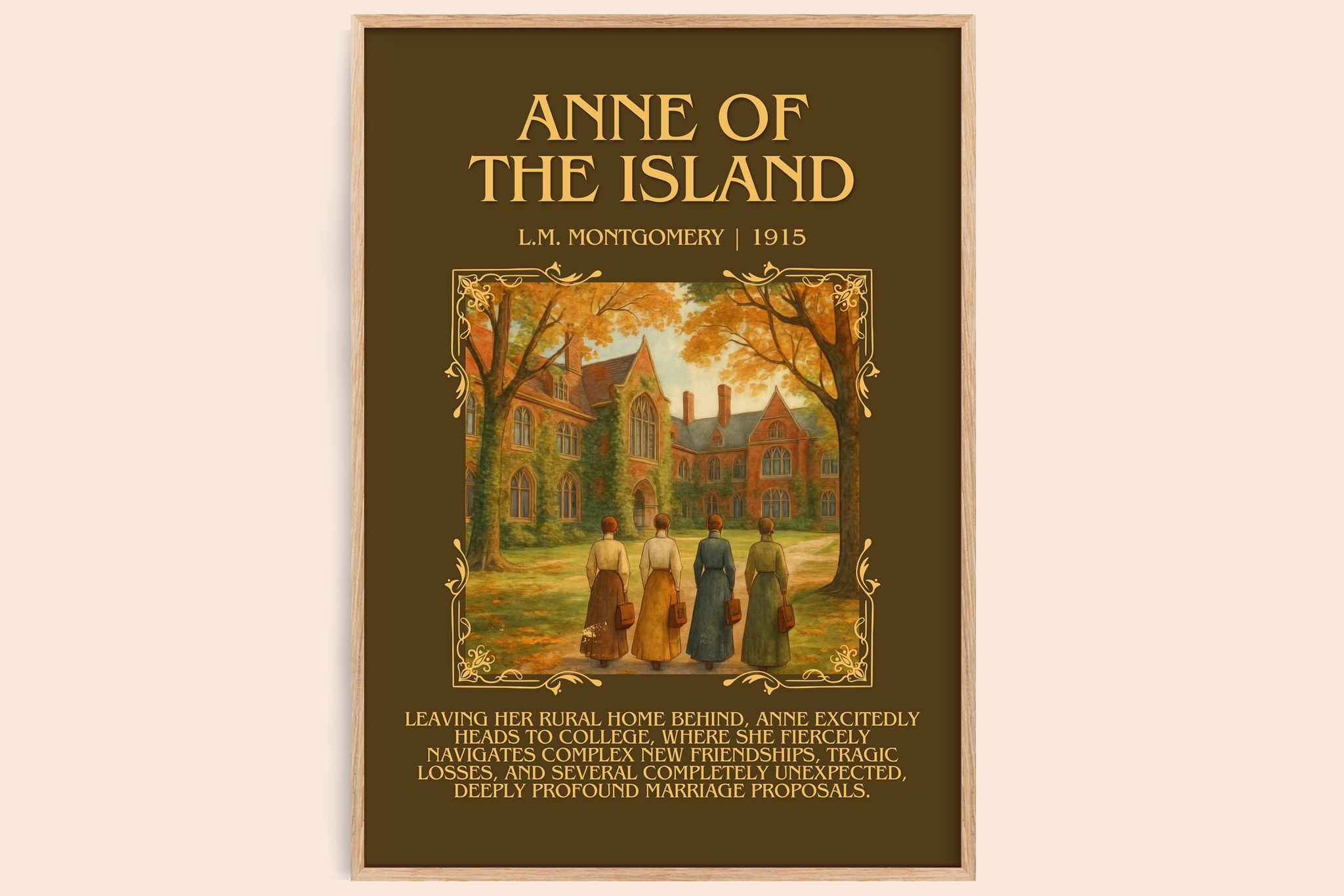 Anne Of The Island Minimalist Book Poster by L.M. Montgomery