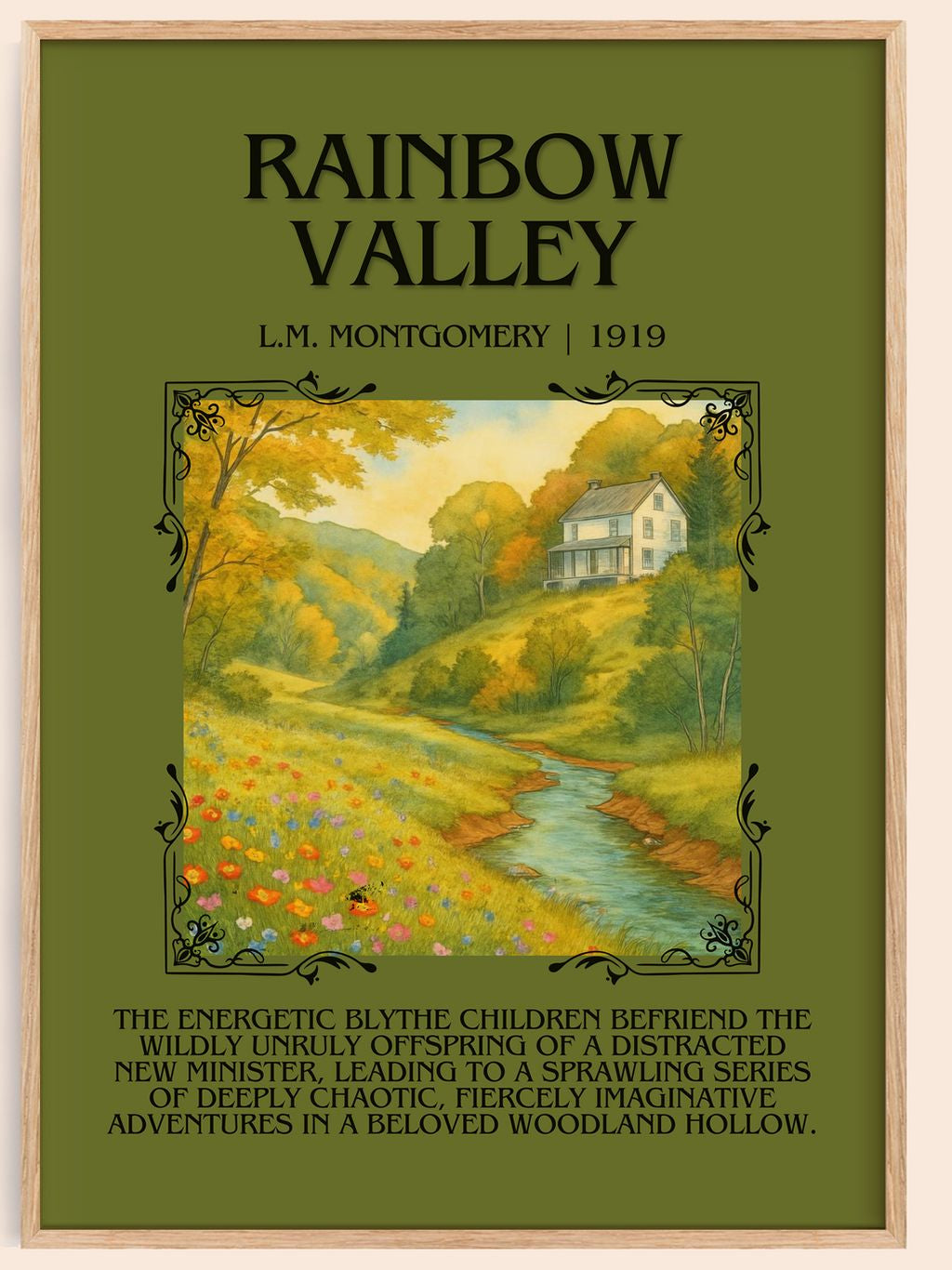 Rainbow Valley Minimalist Book Poster by L.M. Montgomery – book poster