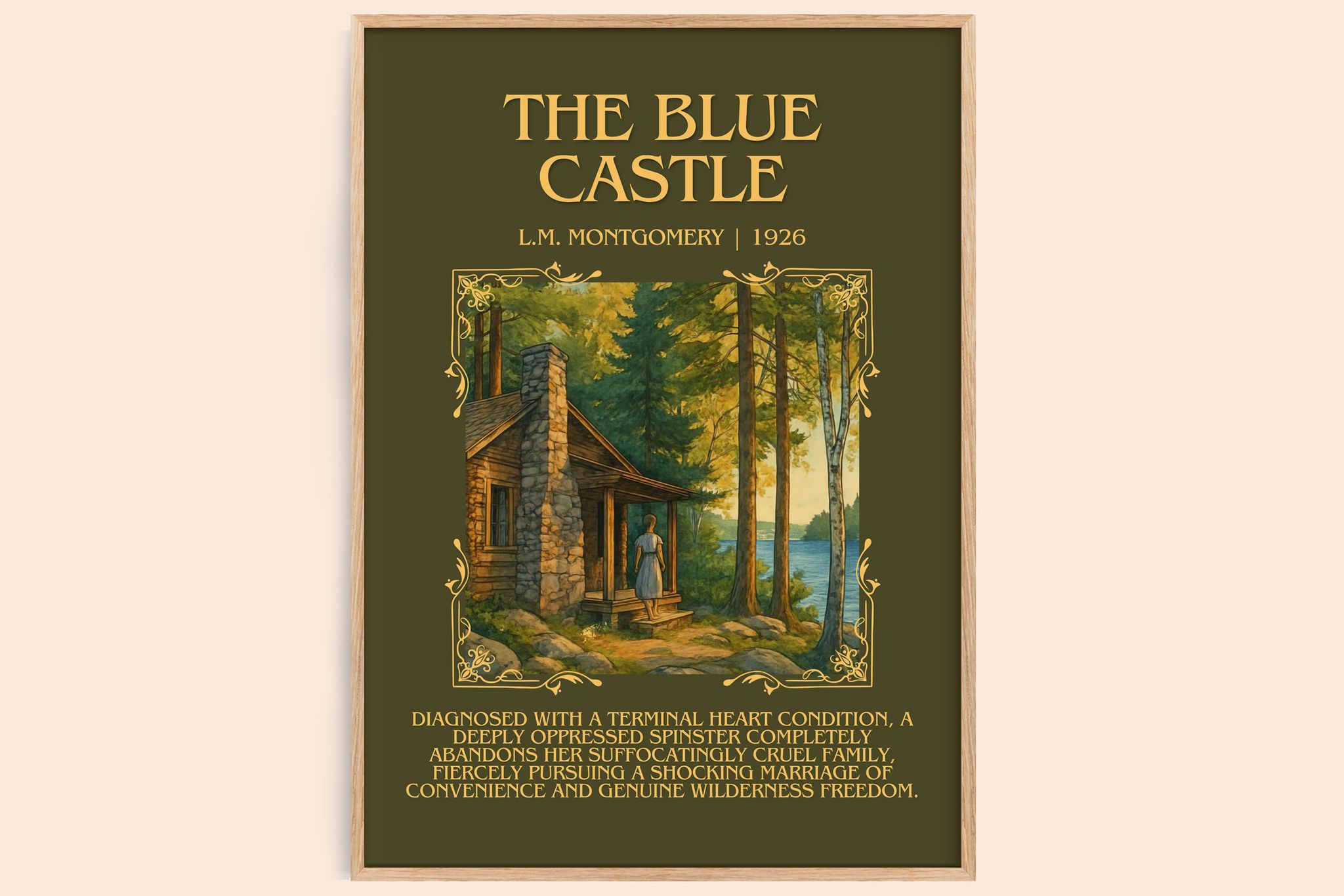 The Blue Castle Minimalist Book Poster by L.M. Montgomery