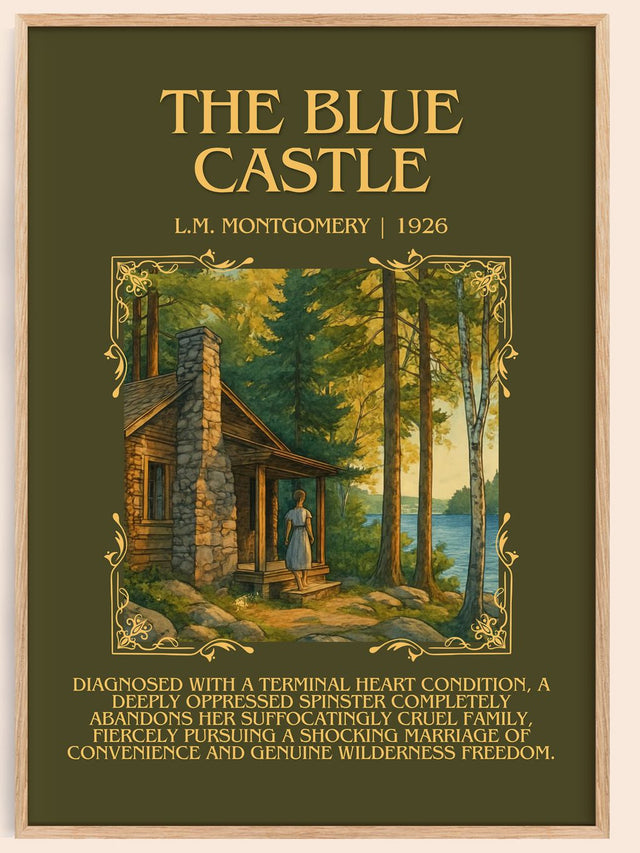 The Blue Castle Minimalist Book Poster by L.M. Montgomery