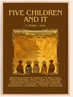 Five Children And It Minimalist Book Poster by E. Nesbit – image 1
