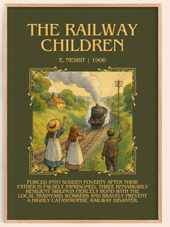 The Railway Children Minimalist Book Poster by E. Nesbit – image 1