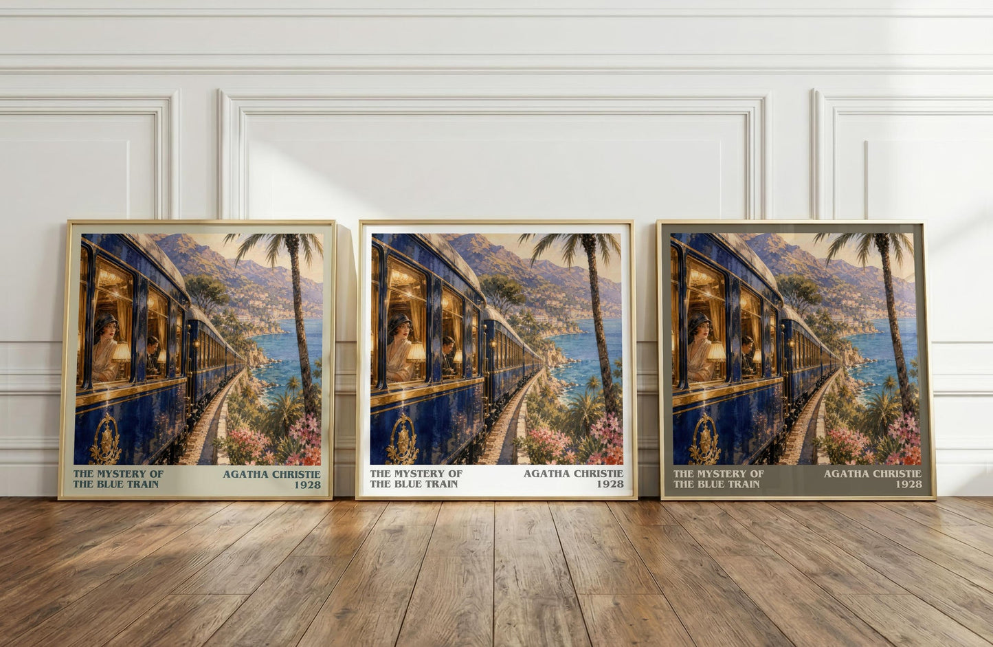 The Mystery Of The Blue Train Literary Art Print by Agatha Christie