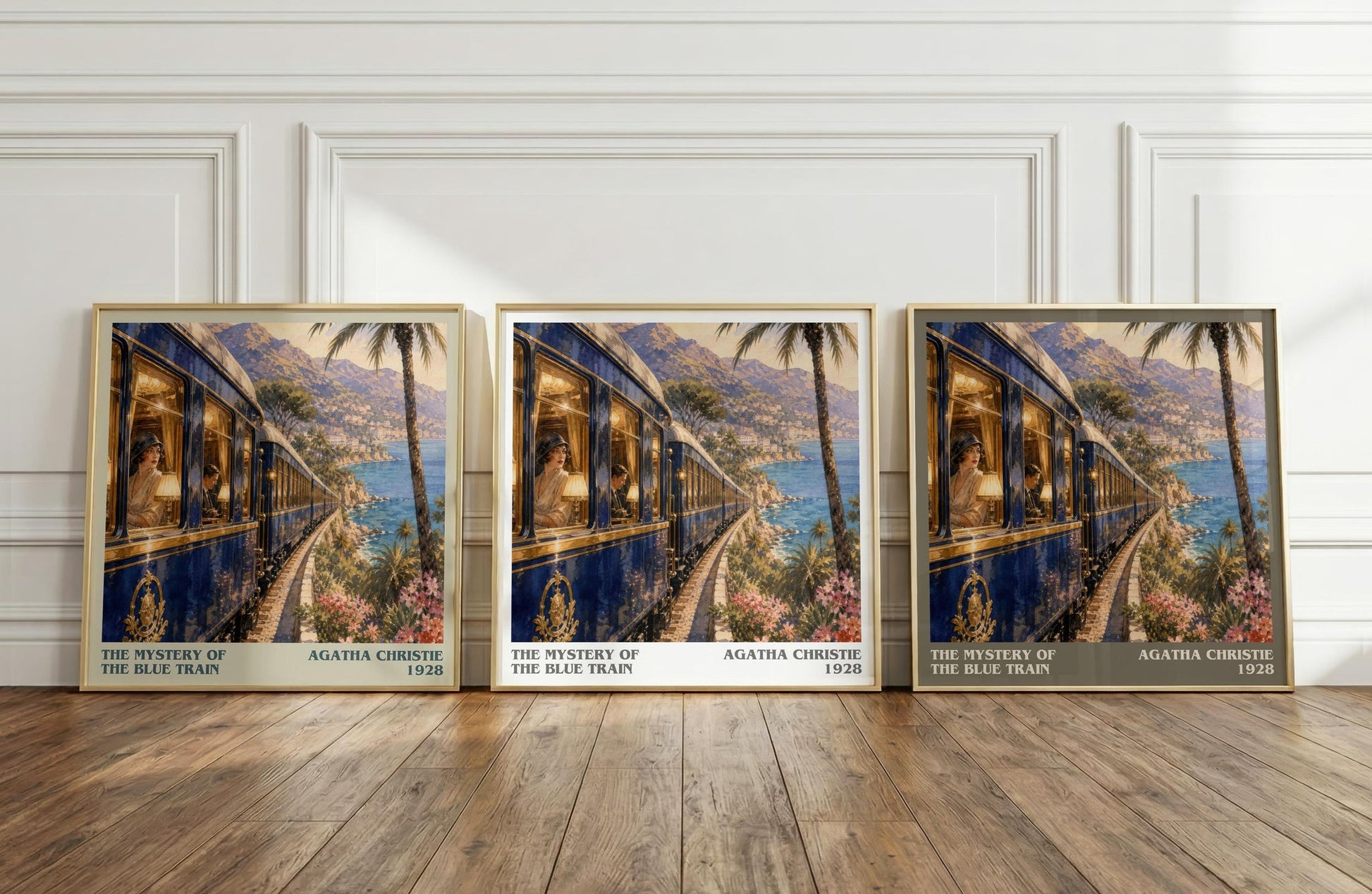 The Mystery Of The Blue Train Literary Art Print by Agatha Christie