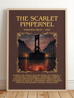 The Scarlet Pimpernel Minimalist Book Poster by Baroness Orczy – image 2