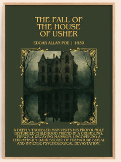 Fall Of The House Of Usher Minimalist Book Poster by Edgar Allan Poe – image 1