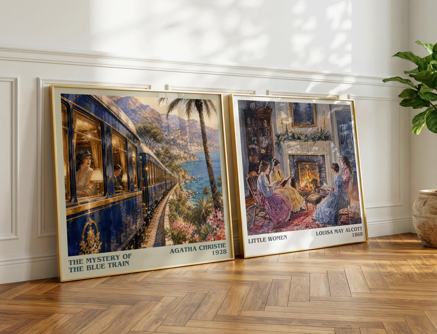 The Mystery Of The Blue Train Literary Art Print by Agatha Christie