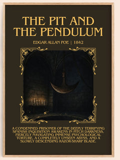 The Pit And The Pendulum Minimalist Book Poster by Edgar Allan Poe – image 1