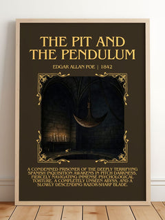 The Pit And The Pendulum Minimalist Book Poster by Edgar Allan Poe – image 2