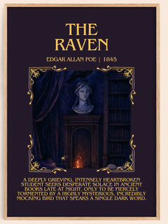 The Raven Minimalist Book Poster by Edgar Allan Poe – image 1