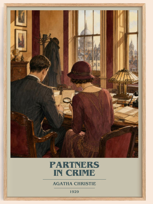 Partners In Crime Book Cover Poster by Agatha Christie