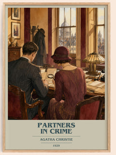 Partners In Crime Book Cover Poster by Agatha Christie