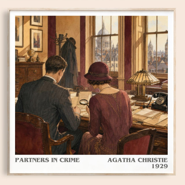Partners In Crime Literary Art Print by Agatha Christie