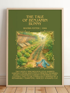 The Tale Of Benjamin Bunny Minimalist Book Poster by Beatrix Potter – image 2