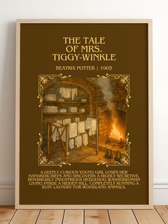 The Tale Of Mrs. Tiggy-Winkle Minimalist Book Poster by Beatrix Potter – image 2