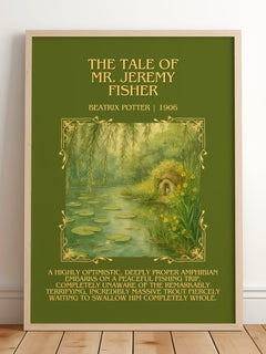 The Tale Of Mr. Jeremy Fisher Minimalist Book Poster by Beatrix Potter – image 2