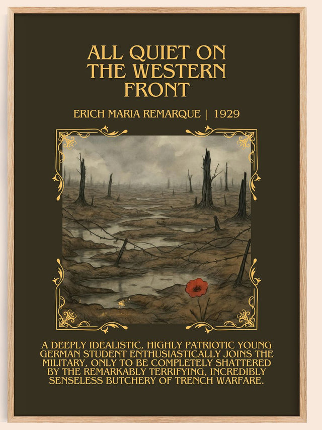 All Quiet On The Western Front Minimalist Book Poster by E. Remarque