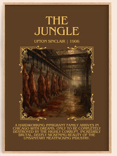 The Jungle Minimalist Book Poster by Upton Sinclair – image 1