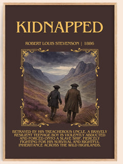 Kidnapped Minimalist Book Poster by Robert Louis Stevenson – image 1