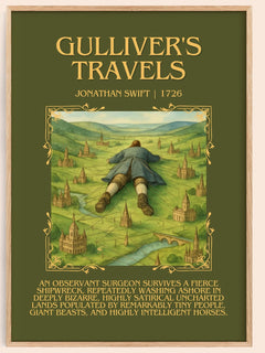 Gulliver'S Travels Minimalist Book Poster by Jonathan Swift – image 1