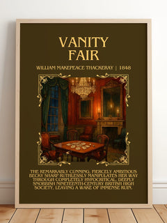Vanity Fair Minimalist Book Poster by William Makepeace Thackeray – image 2