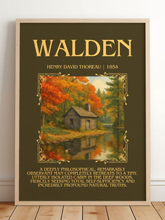 Walden Minimalist Book Poster by Henry David Thoreau – image 2