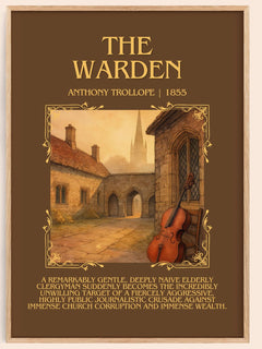 The Warden Minimalist Book Poster by Anthony Trollope – image 1