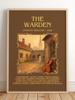 The Warden Minimalist Book Poster by Anthony Trollope – image 2