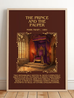 The Prince And The Pauper Minimalist Book Poster by Mark Twain – image 2