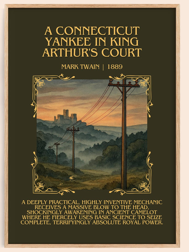 Connecticut Yankee In King Arthur'S Court Minimalist Book Poster – M.