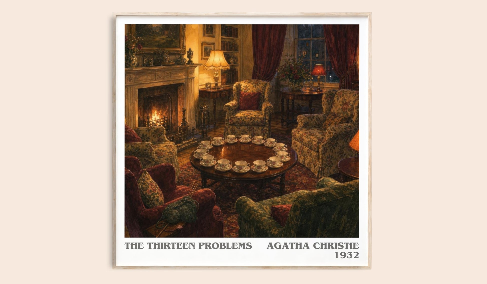 The Thirteen Problems Literary Art Print by Agatha Christie